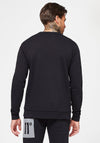 11 Degrees Box Graphic Crew Neck Sweater, Black
