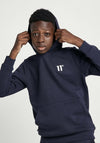 11Degrees Core Pullover Logo Hoodie, Navy