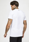 11 Degrees 3D Linear Gradient T-Shirt, White