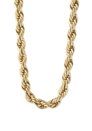 Pilgrim Horizon Twisted Rope Necklace, Gold