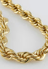 Pilgrim Horizon Twisted Rope Necklace, Gold