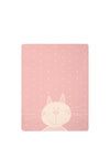 Biederlack Reversible Cotton Blanket, Pink & White