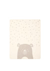Biederlack Reversible Cotton Blanket, Grey & Cream