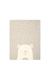 Biederlack Reversible Cotton Blanket, Grey & Cream