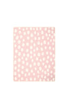 Biederlack Reversible Cotton Blanket, Pink & White