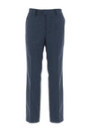 1880 Club Wool Blend Check Trousers, Navy