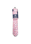 1880 Club Floral Handmade Tie and Pocket Square, Pink Multi