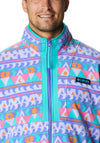 Columbia Back Bowl Fleece, Purple & Turquoise Multi