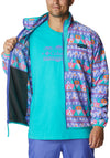 Columbia Back Bowl Fleece, Purple & Turquoise Multi