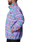 Columbia Back Bowl Fleece, Purple & Turquoise Multi