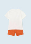 Mayoral Baby Boys 2-Piece Short and T-Shirt Set, Pomelo