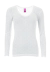 White Snowdrop Long Sleeve Spencer, White