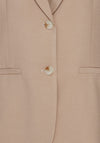 Ichi Cadova Tie Waist Waistcoat, Natural