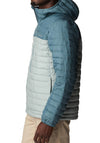 Columbia Silver Falls Hooded Padded Jacket, Niagra & Metal