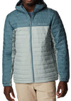 Columbia Silver Falls Hooded Padded Jacket, Niagra & Metal