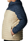 Columbia Silver Falls Hooded Padded Jacket, Ancient Fossil & Collegiate Navy