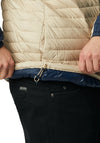Columbia Silver Falls Hooded Padded Jacket, Ancient Fossil & Collegiate Navy