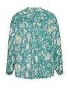 Fransa Printed Blouse, Bristol Blue