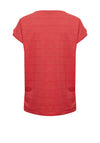 Fransa Jami V Neck Top, Coral