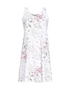 Ringella Floral and Lace Nightdress, White Multi
