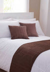Catherine Lansfield Home Taffeta Bed Runner, Chocolate