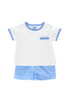 Sardon Baby Boy T-shirt and Short Set, Blue