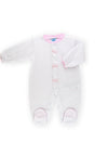 Sardon Baby Girl Polka Dot Babygrow, Pink
