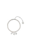 24Kae Beaded Pearl & Pendants Bracelet, Silver
