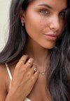 24Kae Oval Shape Hoops, Gold