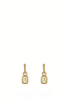 24Kae Pastel Stone Hoops, Gold