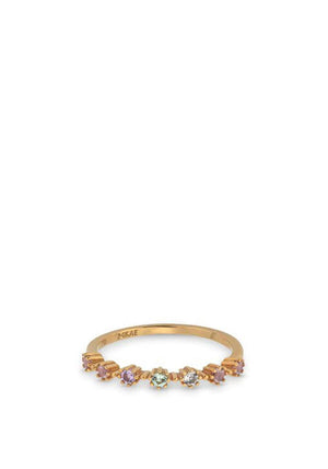 24Kae Pastel Stones Ring, Gold Size 56