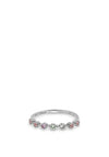 24Kae Pastel Stones Ring, Silver Size 56