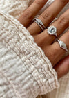 24Kae Sisterhood Vivian Ring, Silver Size 58