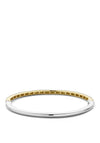 Ti Sento Zirkonia Stone Gold Bangle, Silver & Gold