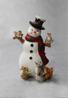 Verano Traditional Snowman Surrounded by Animals