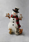 Verano Traditional Snowman Surrounded by Animals