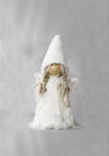 Verano Small Angel with Furry Hat and Pigtails, White