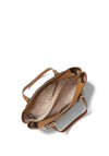 MICHAEL Michael Kors Mae Logo Tote Bag, Vanilla/Acorn