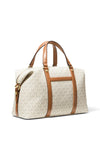 MICHAEL Michael Kors Beck Logo Print Satchel, Cream