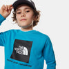 The North Face Kids Box Logo Crew Jumper, Blue