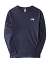 The North Face Mens Simple Dome Long Sleeve T-Shirt, Summit Navy