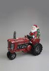 Verano Santa on Tractor with Christmas Tree, Multi