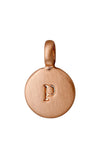 Pilgrim P Initial Charm, Rose Gold