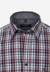 Casa Moda Long Sleeve Small Check Print Shirt, Multi