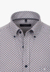 Casa Moda Long Sleeve Small Diamond Print Shirt, Multi