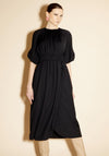 Birelin Stretch Waist Midi Dress, Black