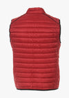Casa Moda Quilted Gilet, Burnt Red