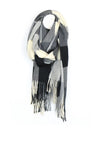 POM Grey Check Blanket Scarf