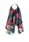 POM Leaf Print Scarf, Multi