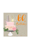 Belly Button Design 60th Birthday Day Card, 160 x 160mm